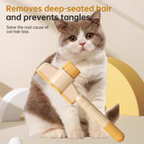 Dog & Cat Grooming Brush: Automatic Hair Remover with 1-Button Self-Cleaning & Massage