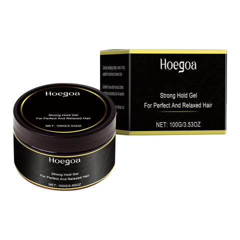 Hoegoa Hair Styling Gel, Moisturizing And Curing Natural Refreshing Styling Gel For Lazy Hair Types With Curly Hair