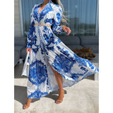 Bohemian Casual Long Dress Loose Holiday Dress