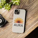 Aura Slim Phone Case - Vibrant Sun Design, Perfect Gift for Summer, Trendy Mobile Accessory, Great for Everyday Use