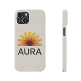 Aura Slim Phone Case - Vibrant Sun Design, Perfect Gift for Summer, Trendy Mobile Accessory, Great for Everyday Use