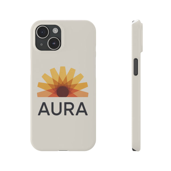 Aura Slim Phone Case - Vibrant Sun Design, Perfect Gift for Summer, Trendy Mobile Accessory, Great for Everyday Use