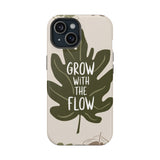 Nature-Inspired Magnetic Tough Case, Phone Case for Plant Lovers, Grow with the Flow, Eco-Friendly Accessory, Gift for Nature Enthusiasts