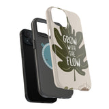 Nature-Inspired Magnetic Tough Case, Phone Case for Plant Lovers, Grow with the Flow, Eco-Friendly Accessory, Gift for Nature Enthusiasts