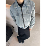 Denim Jacket Men Clean Fit High-End Unique Outerwear