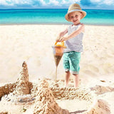 Outdoor family sand hopper with overflow – for beach sand play & garden irrigation.