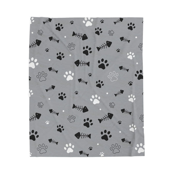 Cozy Plush Pet-Themed Blanket, Furry Friends Blanket, Animal Lover Gift, Cozy Home Decor, Snuggly Throw for Cats & Dogs