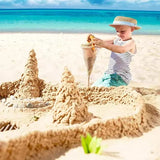 Outdoor family sand hopper with overflow – for beach sand play & garden irrigation.