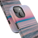 Beach Sunset Phone Case, Impact-Resistant Case, Coastal Aesthetic, Ocean Lover Gift, Tropical Vibes, Summer Travel.