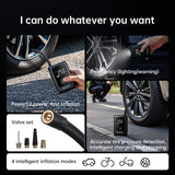 150PSI Rechargeable Electric Tire Pump with Light & LCD: for cars, bikes