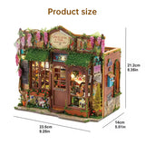 DIY wooden fairy-tale Wonderhous: mini bookends, assembleable houses, gifts, home decor