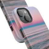 Beach Sunset Phone Case, Impact-Resistant Case, Coastal Aesthetic, Ocean Lover Gift, Tropical Vibes, Summer Travel.