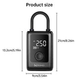 150PSI Rechargeable Electric Tire Pump with Light & LCD: for cars, bikes