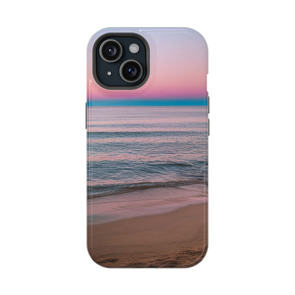 Beach Sunset Phone Case, Impact-Resistant Case, Coastal Aesthetic, Ocean Lover Gift, Tropical Vibes, Summer Travel.