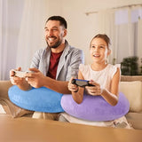 Reading pillow, crocheted arm-support for adults, portable, skin-friendly, TV & breastfeeding.