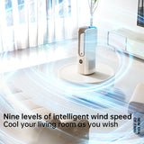 2025 NEW Portable Tower Fan – 6 Speeds, Mist Bladeless, for Bedroom/Living Room/Office