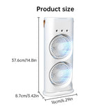 Rechargeable Portable Mini Fan with Spray Cooling – Desktop/ Room Use, Ventilation & LED Light