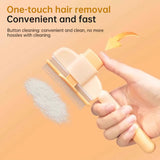 Dog & Cat Grooming Brush: Automatic Hair Remover with 1-Button Self-Cleaning & Massage