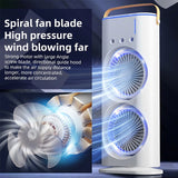Rechargeable Portable Mini Fan with Spray Cooling – Desktop/ Room Use, Ventilation & LED Light