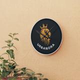 Urban Lion Acrylic Wall Clock, Modern Home Decor, Unique Gift for Him, Animal Lover Wall Art, Stylish Timepiece for Any Room