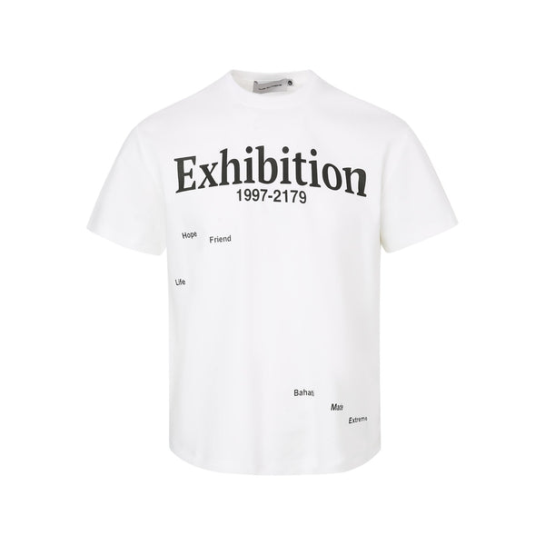 Letter Print Simple Casual Summer Short Sleeve T-Shirt Base Layer Men
