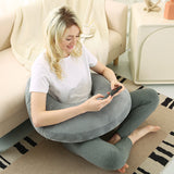Reading pillow, crocheted arm-support for adults, portable, skin-friendly, TV & breastfeeding.